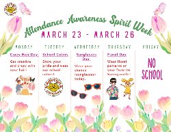 Spirit Week flyer